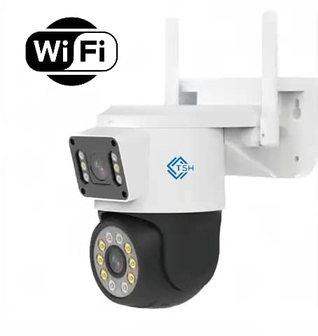 TSH Dual Lens 6MP Wi-Fi CCTV - 360° PTZ with Smart Night Vision